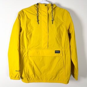 Eddie Bauer Womens Charly Anorak Pullover Jacket Marigold Yellow Sunburst Yellow